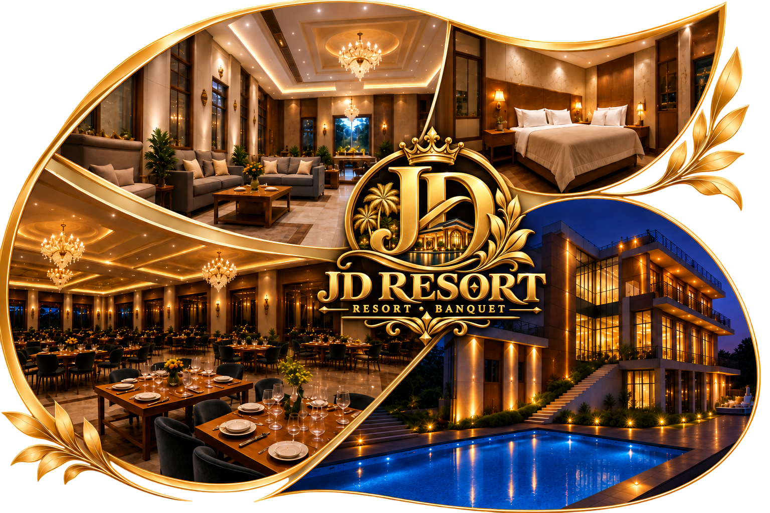 JD Resort & Banquet - Grand Halls, Pool & Lawns